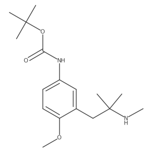 tert-butyl N-{4-methoxy-3-[2-methyl-2-(methylamino)propyl]phenyl}carbamate Structure