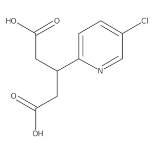 3-(5-Chloropyridin-2-yl)pentanedioic acid结构式