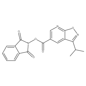 1,3-dioxo-2,3-dihydro-1H-isoindol-2-yl 3-(propan-2-yl)-[1,2]oxazolo[5,4-b]pyridine-5-carboxylate Structure