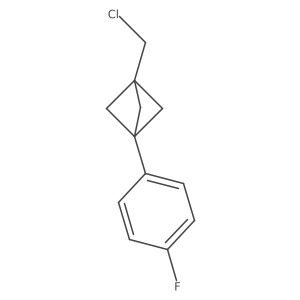 1-(Chloromethyl)-3-(4-fluorophenyl)bicyclo[1.1.1]pentane Structure
