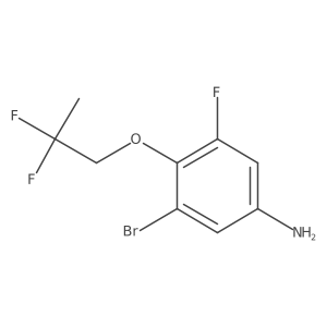 3-Bromo-4-(2,2-difluoro-propoxy)-5-fluoro-phenylamine Structure