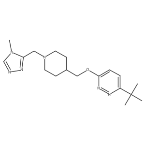 3-tert-butyl-6-({1-[(4-methyl-4H-1,2,4-triazol-3-yl)methyl]piperidin-4-yl}methoxy)pyridazine Structure