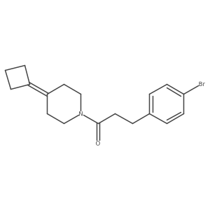 3-(4-Bromophenyl)-1-(4-cyclobutylidenepiperidin-1-yl)propan-1-one结构式