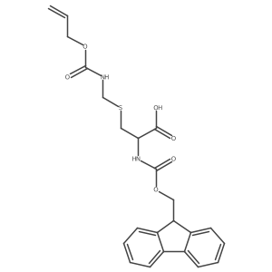 Fmoc-s-allyloxy-amidomethyl-d-cysteine Structure