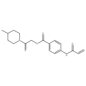 [2-(4-Methylpiperidin-1-yl)-2-oxoethyl] 4-(prop-2-enoylamino)benzoate Structure