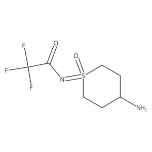 N-(4-Amino-1-oxidotetrahydro-2H-thiopyran-1-ylidene)-2,2,2-trifluoroacetamide Structure