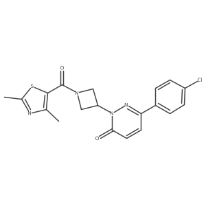 6-(4-Chlorophenyl)-2-[1-(2,4-dimethyl-1,3-thiazole-5-carbonyl)azetidin-3-yl]-2,3-dihydropyridazin-3-one Structure