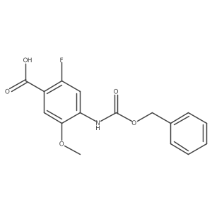 4-{[(Benzyloxy)carbonyl]amino}-2-fluoro-5-methoxybenzoic acid Structure