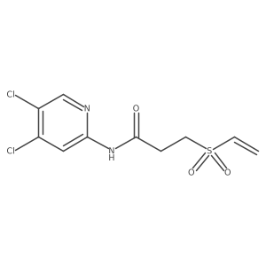 N-(4,5-dichloropyridin-2-yl)-3-(ethenesulfonyl)propanamide结构式