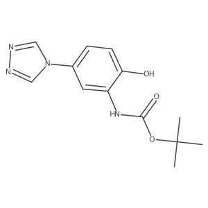 tert-butyl N-[2-hydroxy-5-(4H-1,2,4-triazol-4-yl)phenyl]carbamate结构式