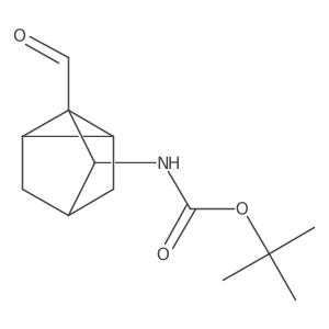 tert-Butyl (2-formyltricyclo[2.2.1.02,6]heptan-3-yl)carbamate Structure