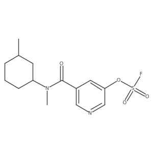 3-Fluorosulfonyloxy-5-[methyl-(3-methylcyclohexyl)carbamoyl]pyridine结构式