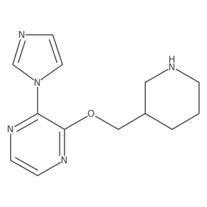 2-(1H-imidazol-1-yl)-3-[(piperidin-3-yl)methoxy]pyrazine Structure