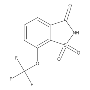 7-(Trifluoromethoxy)-2,3-dihydro-1lambda6,2-benzothiazole-1,1,3-trione结构式