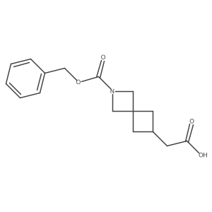 2-{2-[(Benzyloxy)carbonyl]-2-azaspiro[3.3]heptan-6-yl}acetic acid Structure