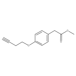 Methyl 4-(3-butyn-1-yloxy)benzeneacetate结构式