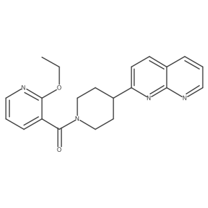 2-[1-(2-Ethoxypyridine-3-carbonyl)piperidin-4-yl]-1,8-naphthyridine结构式