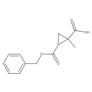 (2R)-2-methyl-1-phenylmethoxycarbonylaziridine-2-carboxylic acid Structure