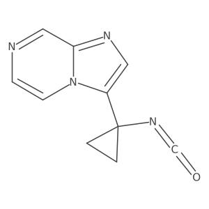 3-(1-Isocyanatocyclopropyl)imidazo[1,2-a]pyrazine结构式