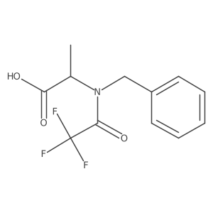 (2R)-2-(N-benzyl-2,2,2-trifluoroacetamido)propanoic acid结构式
