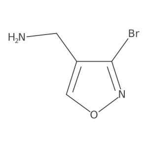 (3-Bromo-1,2-oxazol-4-yl)methanamine Structure
