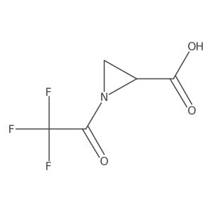 1-(2,2,2-Trifluoroacetyl)aziridine-2-carboxylic acid结构式