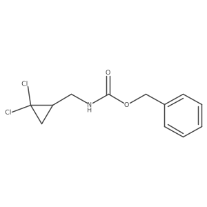 benzyl N-[(2,2-dichlorocyclopropyl)methyl]carbamate结构式