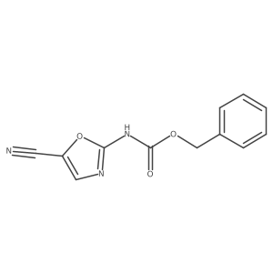 benzyl N-(5-cyano-1,3-oxazol-2-yl)carbamate Structure
