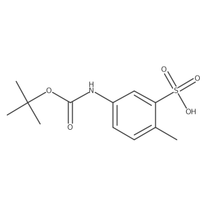 5-{[(Tert-butoxy)carbonyl]amino}-2-methylbenzene-1-sulfonic acid Structure