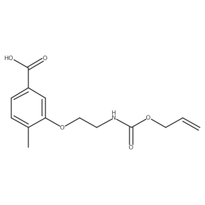 4-Methyl-3-(2-{[(prop-2-en-1-yloxy)carbonyl]amino}ethoxy)benzoic acid Structure