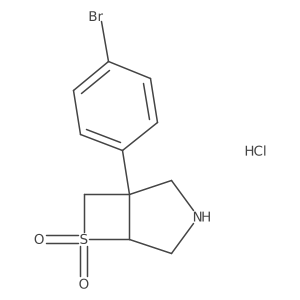 (1R,5S)-1-(4-Bromophenyl)-6-thia-3-azabicyclo[3.2.0]heptane 6,6-dioxide hydrochloride Structure