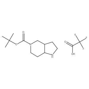 Cis-tert-butyl hexahydro-1H-pyrrolo[3,2-c]pyridine-5(6H)-carboxylate 2,2,2-trifluoroacetate Structure