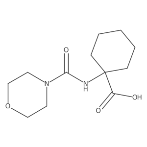 1-(Morpholine-4-carboxamido)cyclohexanecarboxylic acid Structure