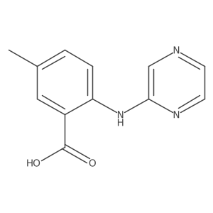 5-Methyl-2-(pyrazin-2-ylamino)benzoic acid Structure