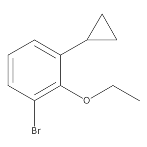 1-Bromo-3-cyclopropyl-2-ethoxybenzene Structure