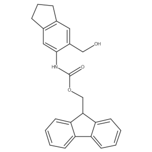 (9H-fluoren-9-yl)methyl N-[6-(hydroxymethyl)-2,3-dihydro-1H-inden-5-yl]carbamate Structure