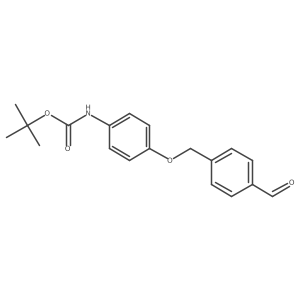 tert-Butyl (4-((4-formylbenzyl)oxy)phenyl)carbamate结构式