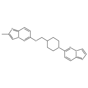 1-{Imidazo[1,2-b]pyridazin-6-yl}-4-[({2-methylimidazo[1,2-b]pyridazin-6-yl}oxy)methyl]piperidine Structure