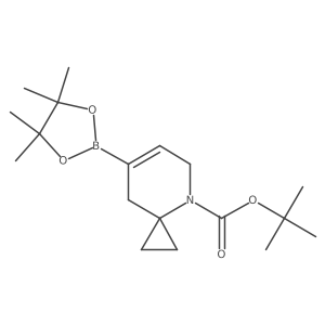 Tert-butyl 7-(4,4,5,5-tetramethyl-1,3,2-dioxaborolan-2-yl)-4-azaspiro[2.5]oct-6-ene-4-carboxylate Structure