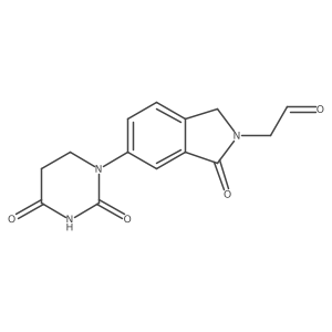 2-[6-(2,4-dioxo-1,3-diazinan-1-yl)-1-oxo-2,3-dihydro-1H-isoindol-2-yl]acetaldehyde Structure