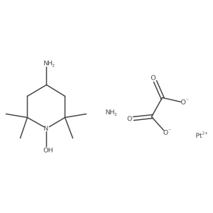 cis-Ammine(4-amino-2,2,6,6-tetramethylpiperidin-1-oxyl)oxalatoplatinum结构式