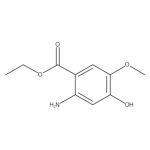 Ethyl 2-amino-4-hydroxy-5-methoxybenzoate结构式