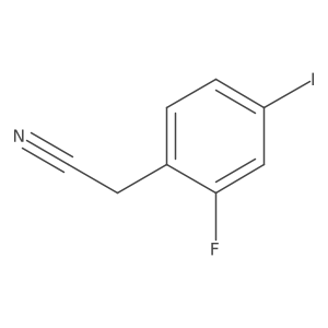 2-(2-Fluoro-4-iodophenyl)acetonitrile结构式