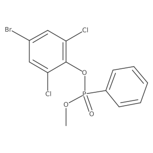 Phosphonic acid, phenyl-, 4-bromo-2,6-dichlorophenyl methyl ester Structure