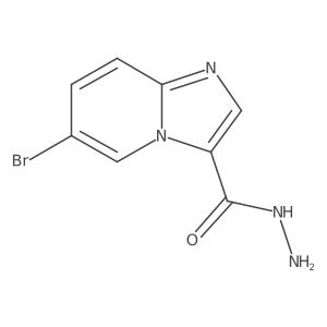6-Bromoimidazo[1,2-a]pyridine-3-carbohydrazide结构式