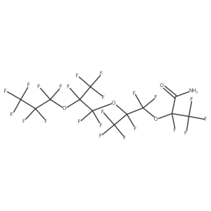 Perfluoro(2,5,8-trimethyl-3,6,9-trioxadodecan)amide Structure