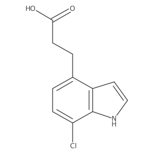 1h-Indole-4-propanoic acid,7-chloro-结构式