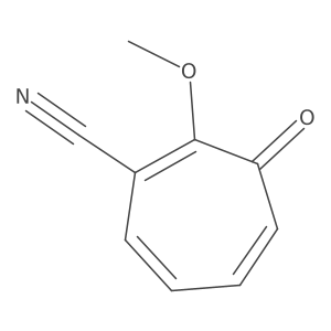 1,4,6-Cycloheptatriene-1-carbonitrile, 2-methoxy-3-oxo-结构式