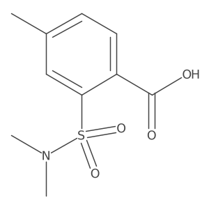 2-(Dimethylsulfamoyl)-4-methylbenzoic acid结构式