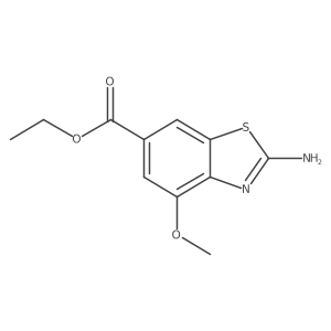 Amino-methoxy-benzothiazolecarboxylic acid ethyl ester结构式
